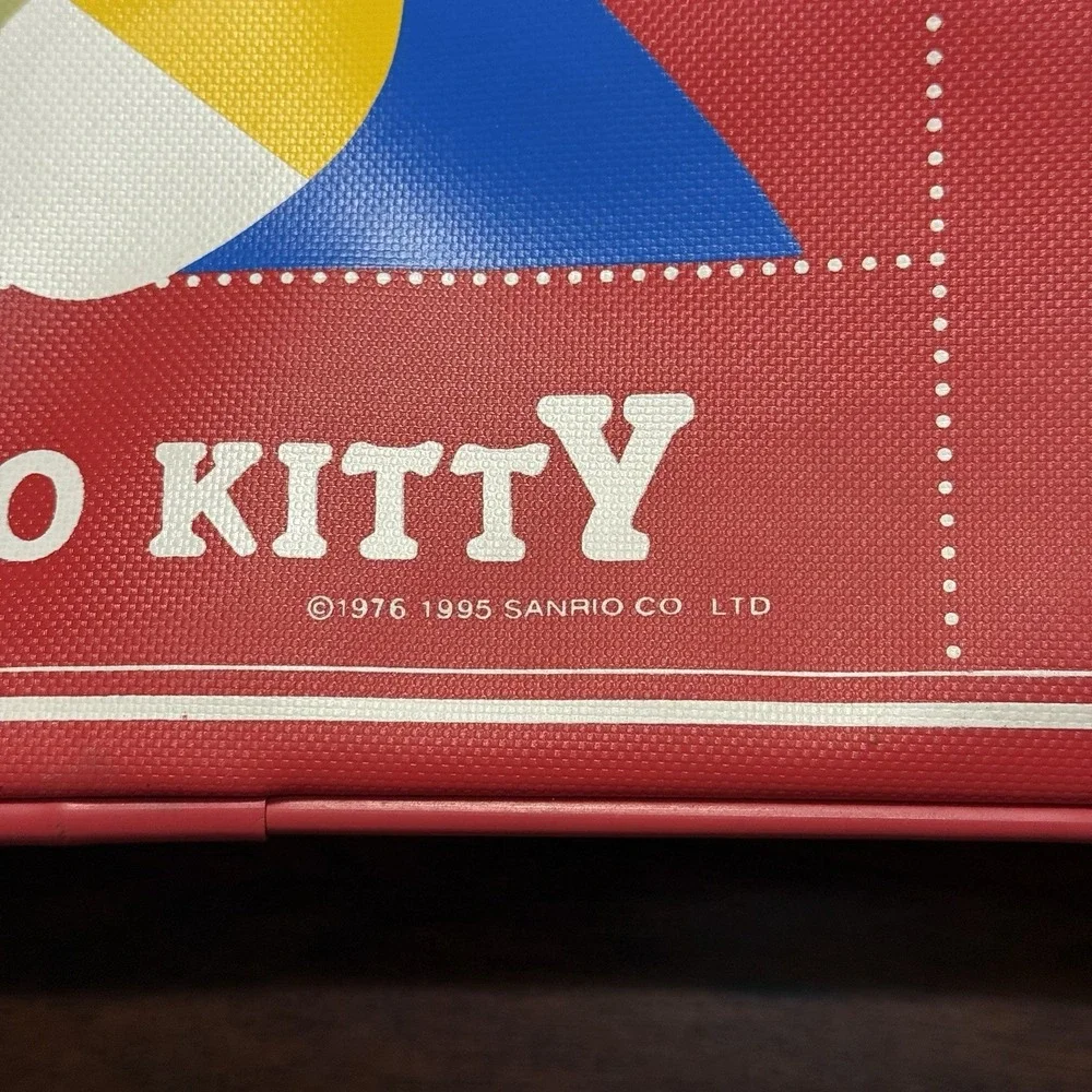 Vintage 90s Hello Kitty Red Luggage Suitcase Sanrio